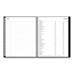 Enterprise Academic Weekly/Monthly Planner, 11 x 8.5, Black Cover, 12-Month (July to June): 2025 to 2026