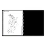 Enterprise Academic Weekly/Monthly Planner, 11 x 8.5, Black Cover, 12-Month (July to June): 2025 to 2026
