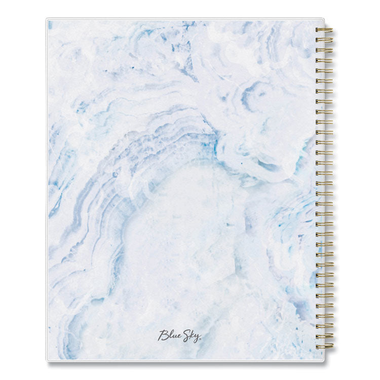 Gemma Academic Year Weekly/Monthly Planner, Geode Artwork, 11 x 8.5, Blue/Purple Cover, 12-Month (July to June): 2025 to 2026