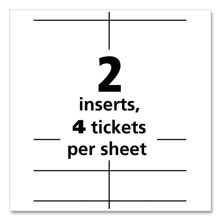 Name Badge Insert Refills, Vertical, 4 1/4 X 6, White, 100/pack