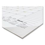 Gold Collection Monthly Desk Pad Calendar, 22 x 17, White Sheets, Black Headband, Clear Corners, 12-Month (Jan to Dec): 2025
