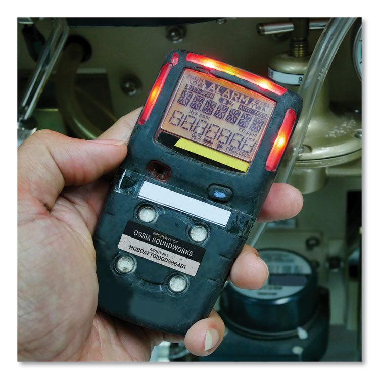 Permatrack Metallic Asset Tag Labels, Laser Printers, 0.75 X 2, Metallic Silver, 30/sheet, 8 Sheets/pack