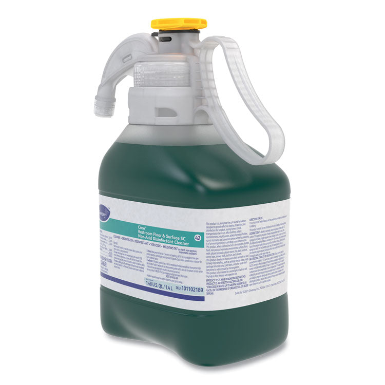 Crew Restroom Floor And Surface Sc Non-Acid Disinfectant Cleaner, Fresh, 1.4 L Bottle, 2/carton
