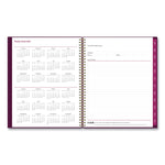 Gili Weekly/Monthly Planner, Jewel Tone Artwork, 11 x 8.5, Plum Cover, 12-Month (Jan to Dec): 2025