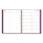 Gili Weekly/Monthly Planner, Jewel Tone Artwork, 11 x 8.5, Plum Cover, 12-Month (Jan to Dec): 2025