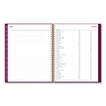 Gili Weekly/Monthly Planner, Jewel Tone Artwork, 11 x 8.5, Plum Cover, 12-Month (Jan to Dec): 2025