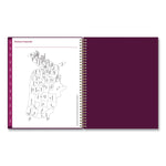 Gili Weekly/Monthly Planner, Jewel Tone Artwork, 11 x 8.5, Plum Cover, 12-Month (Jan to Dec): 2025