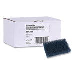 Extra Heavy-Duty Scouring Pad, 3.5 x 5, Dark Blue, 20/Carton