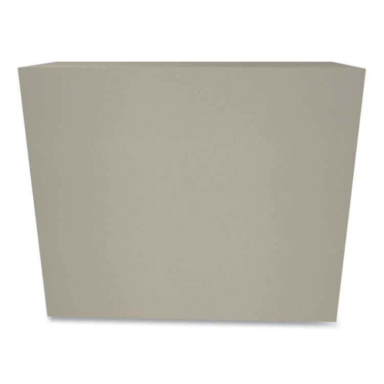 Metal Bookcase, Two-Shelf, 34.5w x 12.63d x 29h, Putty