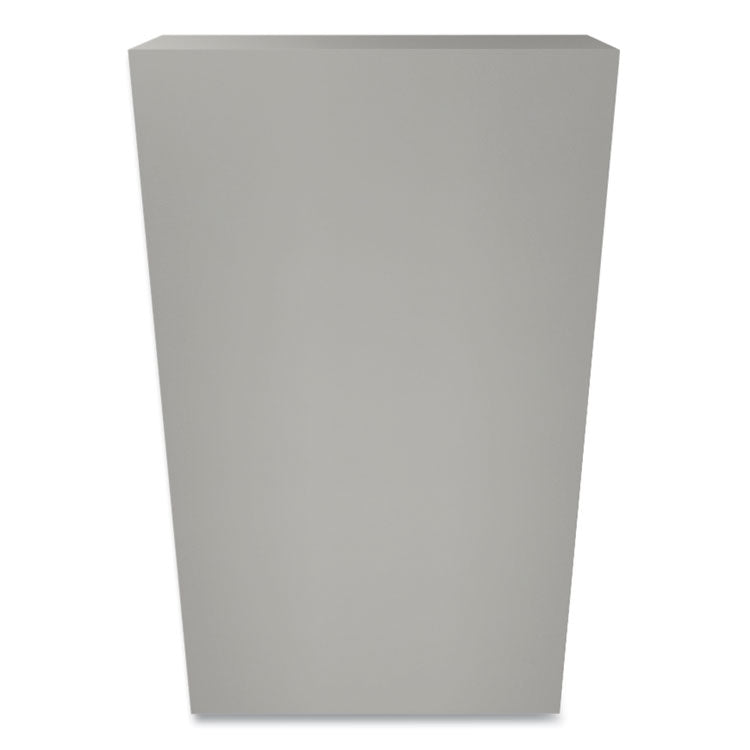 Metal Bookcase, Four-Shelf, 34.5w x 12.63d x 59h, Light Gray