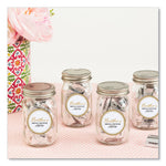 Round Labels, 2" dia, White with Gold Border, 12/Sheet, 10 Sheets/Pack