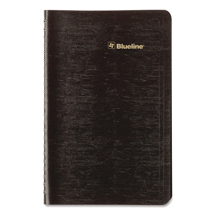 Plan and Link Weekly Planner, 8" x 5", Black Cover, 12-Month (Jan to Dec): 2025