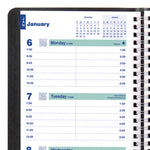 Plan and Link Weekly Planner, 8" x 5", Black Cover, 12-Month (Jan to Dec): 2025