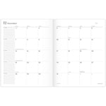 Workstyle Monthly Stitched Planner, Geometric Artwork, 11 x 8.5, Seaside Blue/Gold Cover, 12-Month (Jan to Dec): 2025