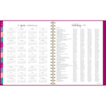 Harmony Weekly/Monthly Poly Planner, Weekly: Vertical Format, 11 x 9.38, Purple/Gold Cover, 13-Month (Jan to Jan): 2025-2026