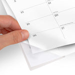 WorkStyle Compact Monthly Desk Pad Calendar, 17.75 x 11, White Sheets, Blue/Gold Headband, 12-Month (Jan to Dec): 2025