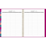 Harmony Weekly/Monthly Poly Planner, Weekly: Vertical Format, 11 x 9.38, Purple/Gold Cover, 13-Month (Jan to Jan): 2025-2026