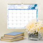 Gemma Academic Wall Calendar, Geode Artwork, 15" x 12", White/Blue Sheets, 12-Month (July to June): 2025 to 2026