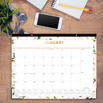 Day Designer Coming Up Roses Monthly Desk Pad Calendar, Floral Artwork, 22 x 17, Cream/Blush Sheets, 12-Month (Jan-Dec): 2025