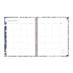 One Tree Planted Effie Weekly/Monthly Planner, Floral Artwork, 11" x 8.5", Blue/Peach/Green Cover, 12-Month (Jan-Dec): 2025