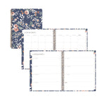 One Tree Planted Effie Weekly/Monthly Planner, Floral Artwork, 11" x 8.5", Blue/Peach/Green Cover, 12-Month (Jan-Dec): 2025