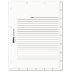 Medical Chart Index Divider Sheets, Untabbed, 11 x 8.5, White, 400/Box