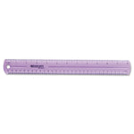 12" Jewel Colored Ruler, Standard/metric, Plastic