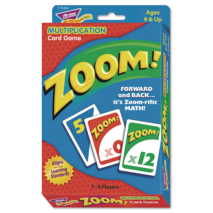 Zoom Math Card Game, Ages 9 And Up, 100 Cards/set