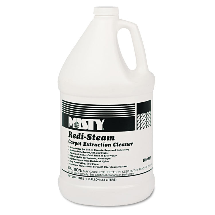 Redi-Steam Carpet Cleaner, Pleasant Scent, 1 Gal Bottle, 4/carton
