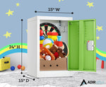 AdirOffice 24"H Single Tier Green Storage Locker (ADI629-02-GRN-DL)