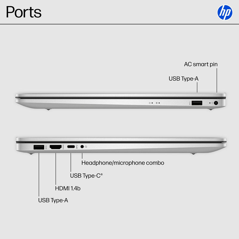 HP 17.3" FHD Laptop, Intel Core i3-N305, 8GB RAM, 512GB SSD, +9.5 hours battery, Windows 11 Home