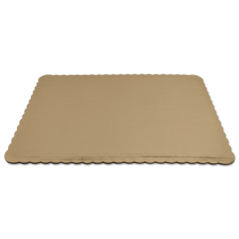 SCT® Gold Cake Pads, 1/2 Sheet, 14 x 19, Gold, Paper, 100/Carton