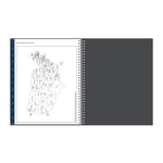 2026 Blue Sky Passages 8.5" x 11" Calendar Year Weekly & Monthly Planner, Plastic Cover, Gray (100009-26)