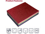 Better Office Glitter EVA Foam Sheets, Assorted Colors, 36/Pack (01150)