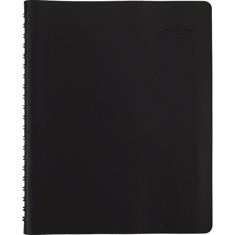 2026 AT-A-GLANCE The Action 8" x 11" Weekly Appointment Book, Faux Leather Cover, Black (70-EP01-05-26)