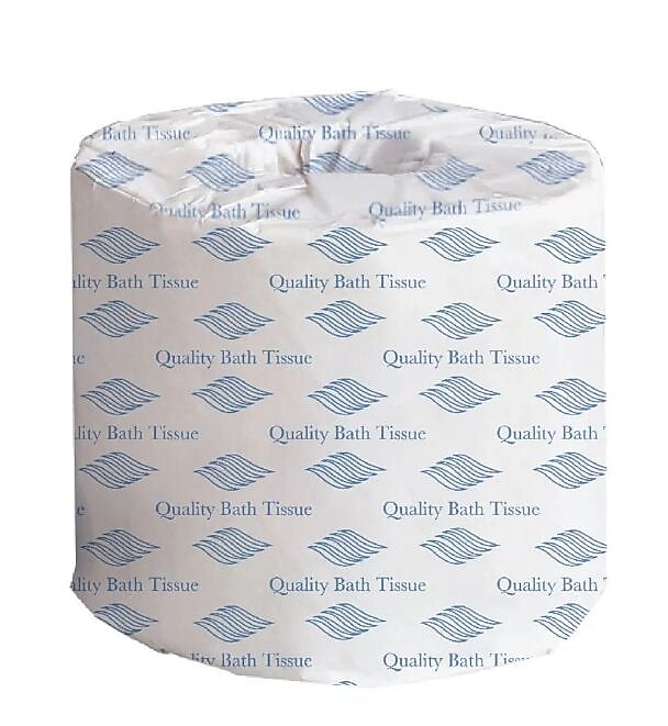General Supply Toilet Paper, 2-ply, White, 400 Sheets/Roll, 96 Rolls/Case (GEN248)