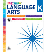 Carson-Dellosa Spectrum Language Arts Workbook, Grade K
