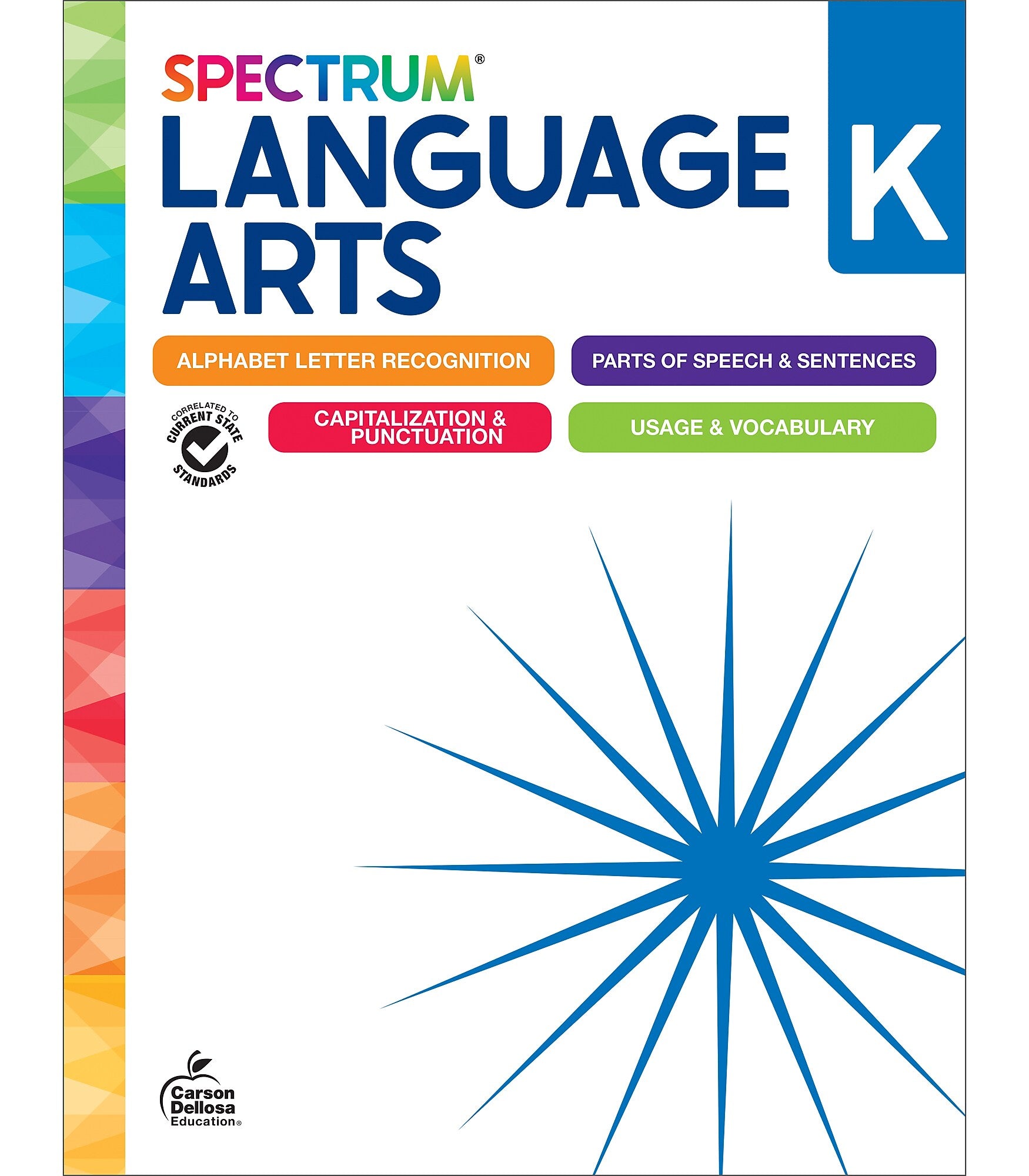 Carson-Dellosa Spectrum Language Arts Workbook, Grade K