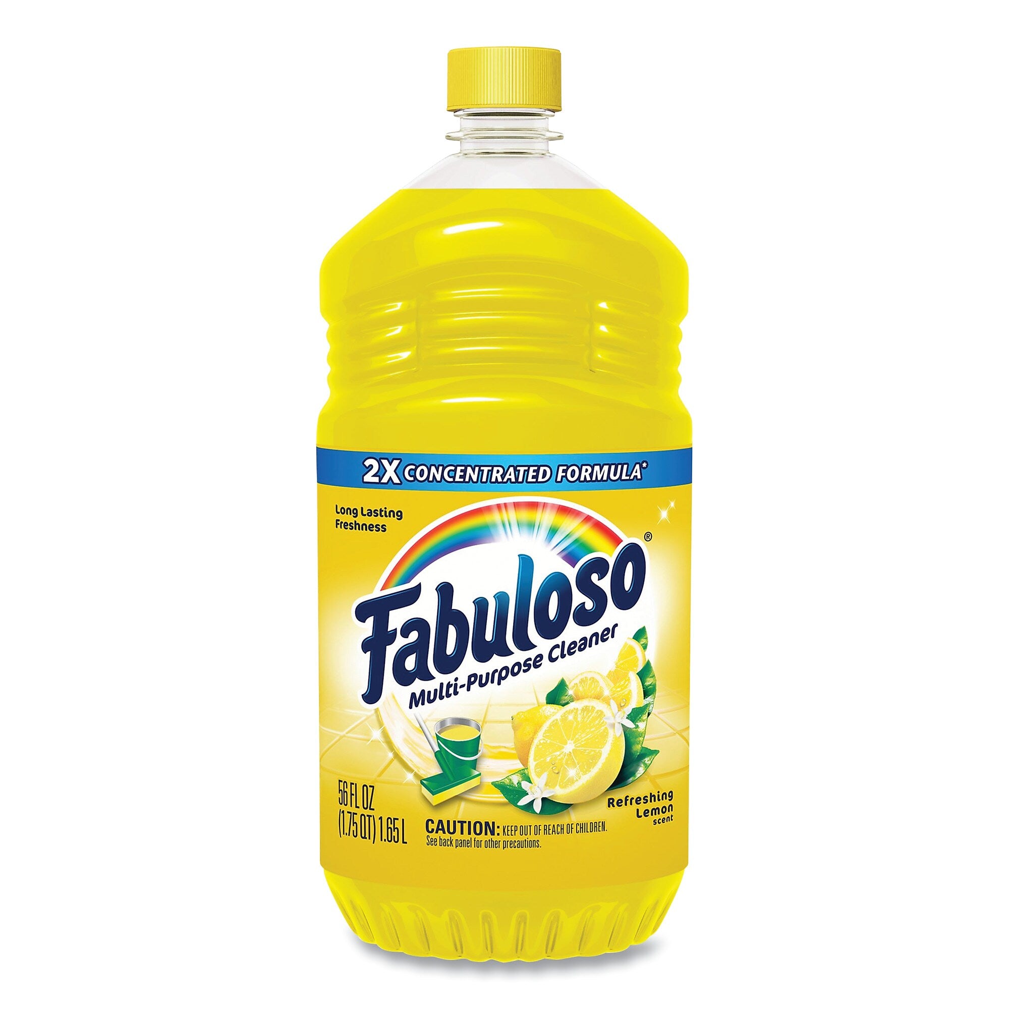Fabuloso Multi-Use Cleaner, Refreshing Lemon Scent, 56 oz Bottle, 6/Carton
