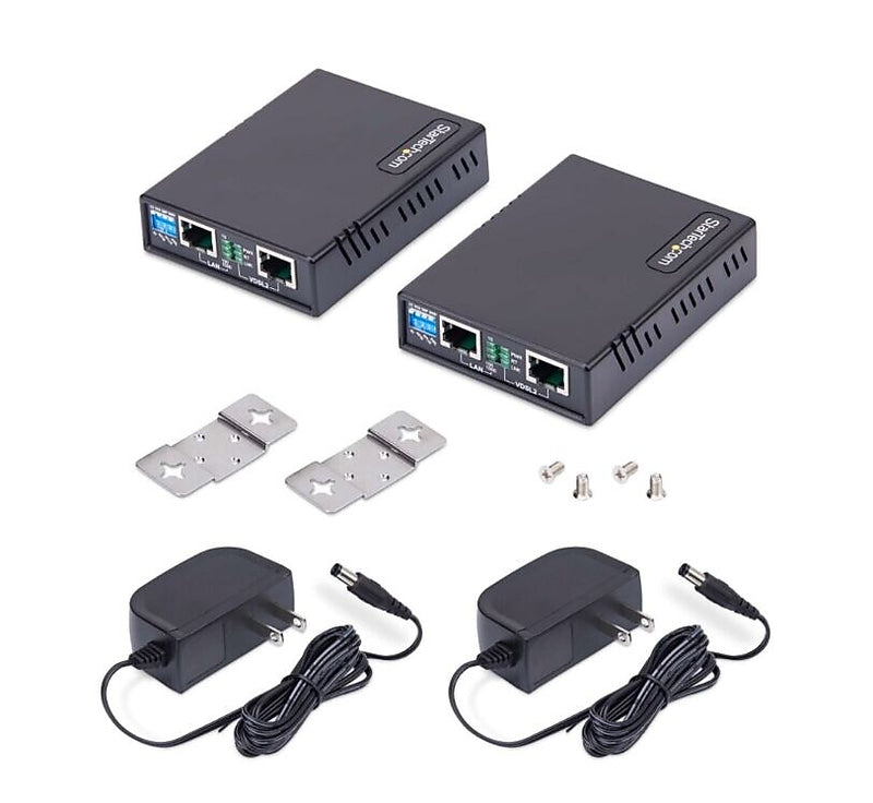 StarTech VDSL Extender Kit, Up to 300Mbps, Up to 1km, Long Range Repeater over RJ11/CAT5e/CAT6 (VDSL-LAN-EXTENDER-1G)