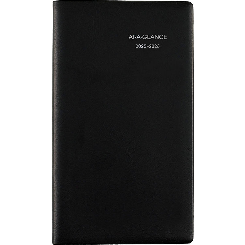 2025-2026 AT-A-GLANCE DayMinder 3.5" x 6" Academic Weekly Planner, Black (AY48-00-26)