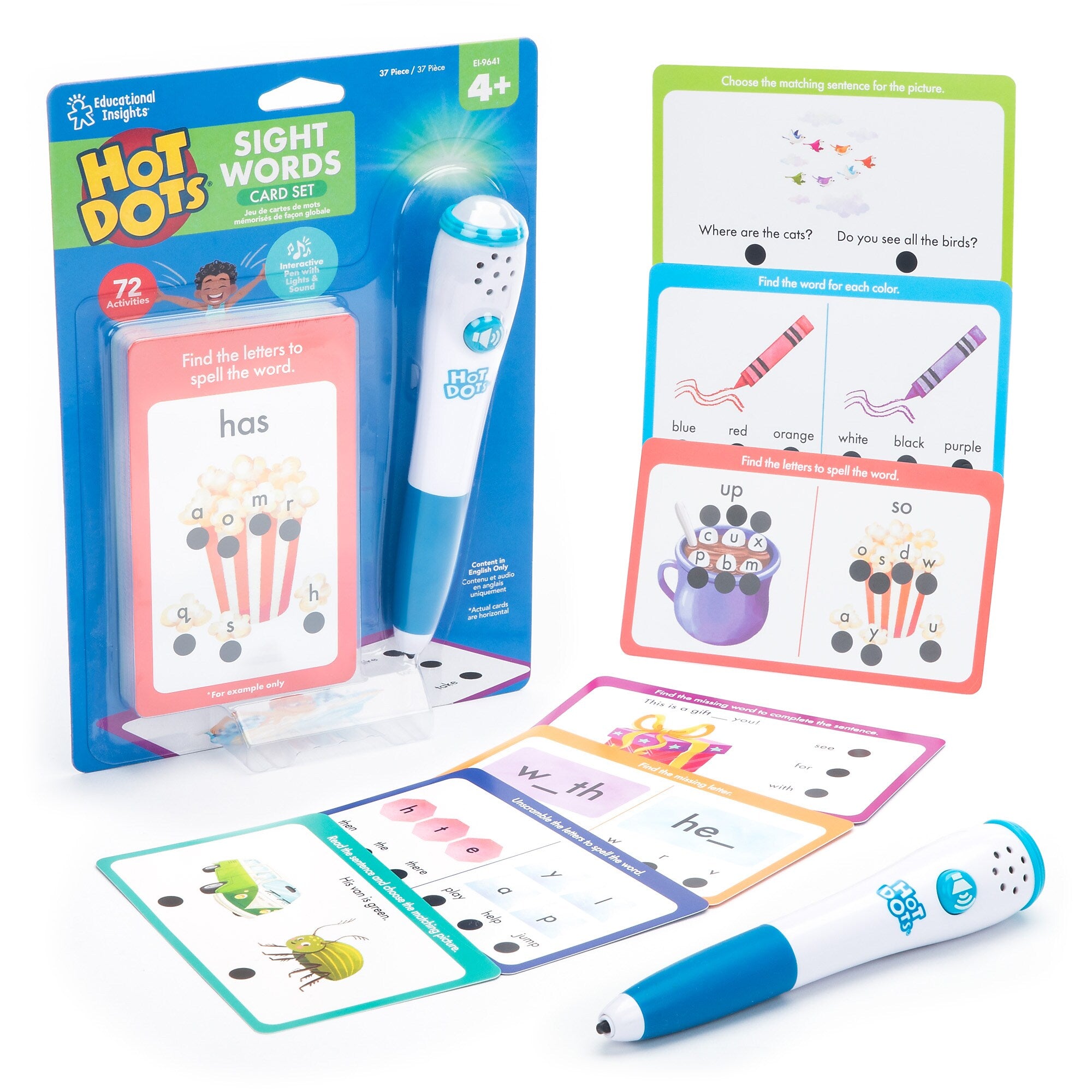 Educational Insights Hot Dots Sight Words Card Set (9641)