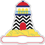 Barker Creek Nautical Chevron Double-Sided Accents, 36/Pack (LL2203)