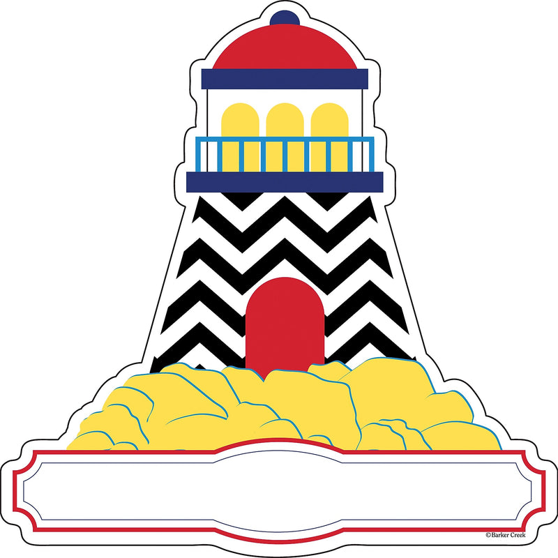 Barker Creek Nautical Chevron Double-Sided Accents, 36/Pack (LL2203)