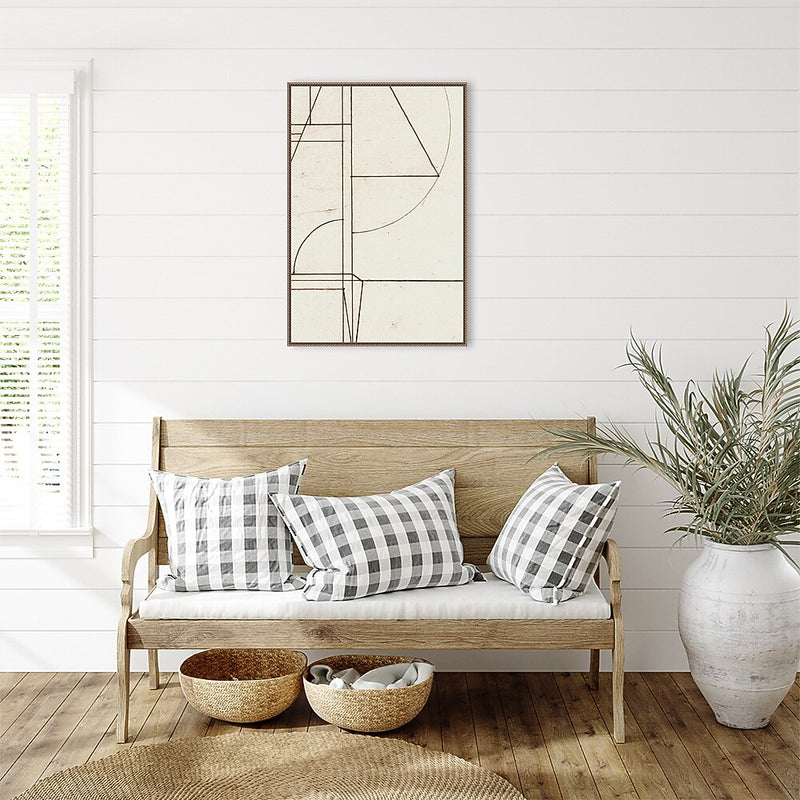 Amanti Art Minmod No2 by Dan Hobday Framed Canvas Wall Art Print, 23" x 33" (A42678302848)