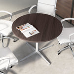 Bush Business Furniture 42" Round Conference Table, Storm Gray (99XTB42RSG)