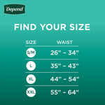 Depend Fresh Protection Adult Incontinence Underwear for Men, Disposable, XXL, Grey, 44 Count (53305)