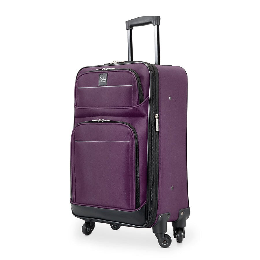 Skyway Luggage Seville 2.0 5-Piece Spinner Luggage Set, Purple (43S-5P-500-SET)
