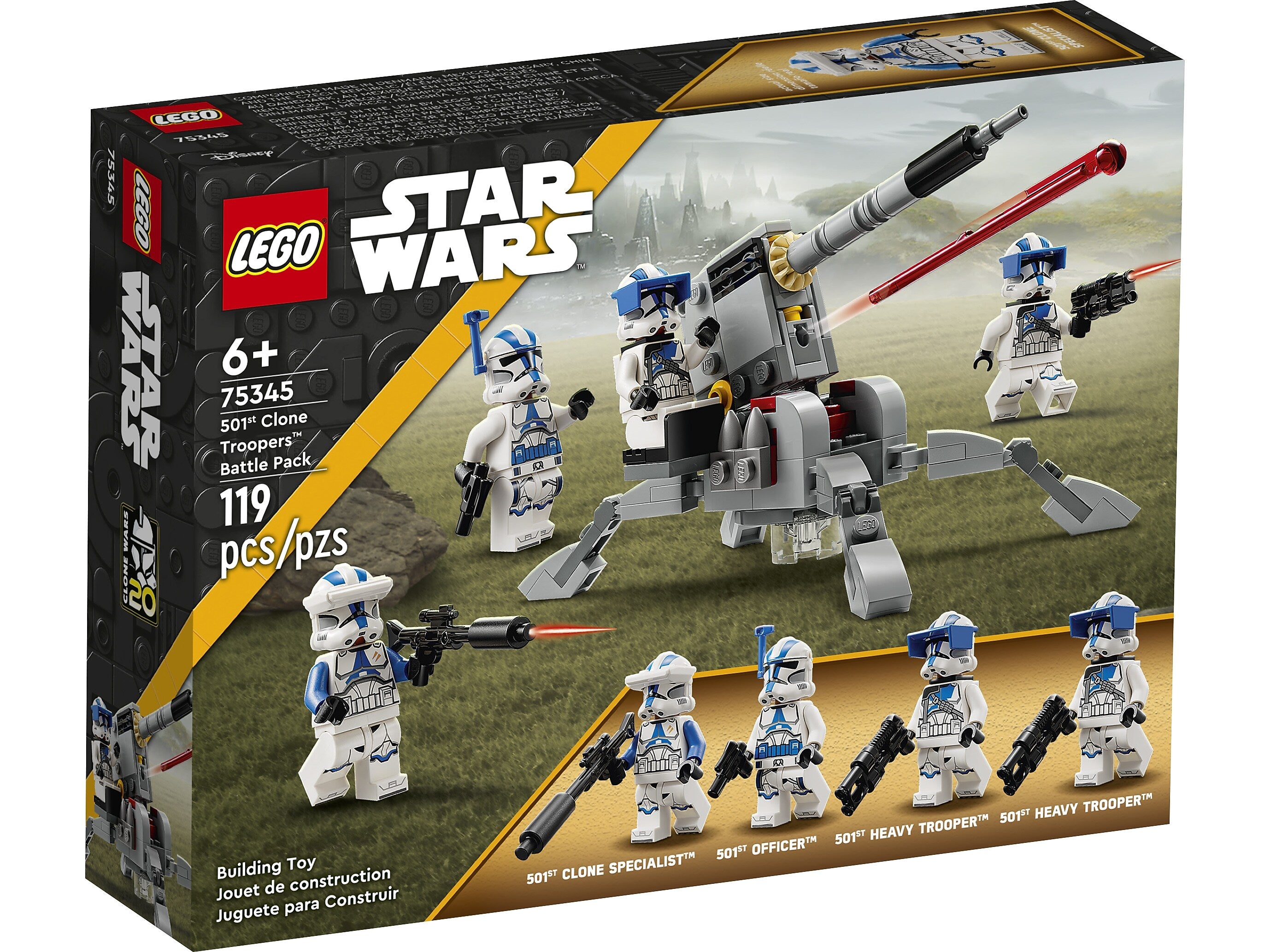 LEGO Star Wars 501st Clone Troopers Battle Pack Building Set (75345)