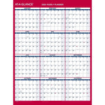 2026 AT-A-GLANCE 16" x 12" Yearly Wet-Erase Wall Calendar, Reversible, White/Red (PM330B-28-26)